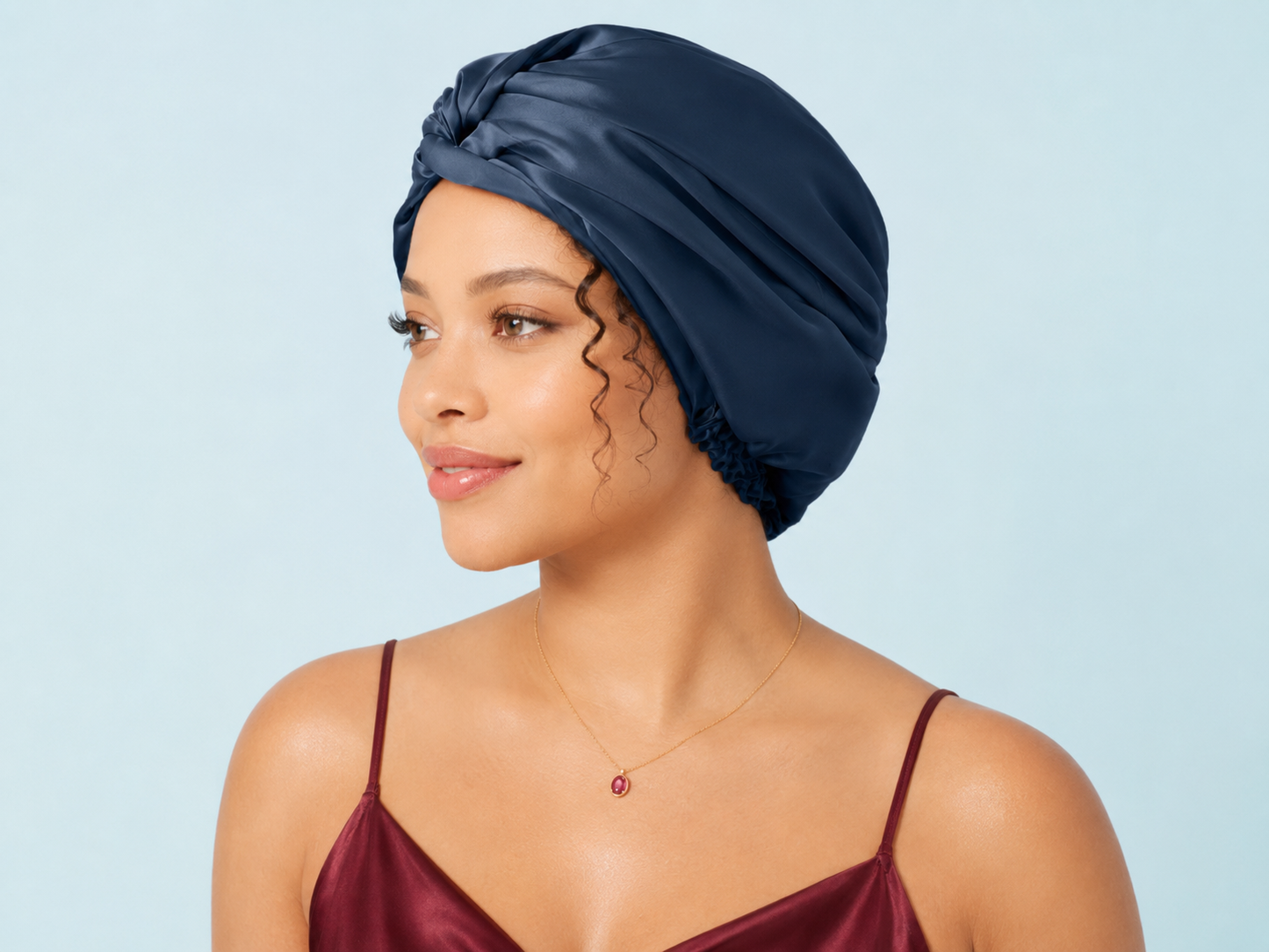 Mulberry Midnight Hair Wrap